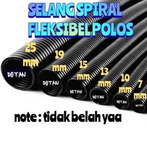 SELANG SPIRAL FLEKSIBEL FLEXIBLE POLOS KABEL MOBIL MOTOR LISTRIK CONDUIT