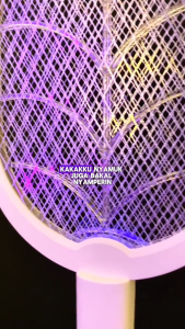 Raket Nyamuk Insect Killer UV LED 2in1 canggih Recharge Batre 1500mAh Ekonomis