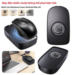 H26 Mouse Jiggler Dành Cho PC Bảo Trì Hoạt Động Trình Mô Phỏng Chuyển Động Chuột Tự Động Trình Di Chuyển USB Im Lặng Tương Thích Với Windows/Linux/Android/Mac OS