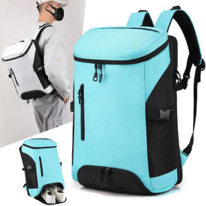 Fitness Sports Backpack Shoe Pocket Large Capacity Women Men Travel Shoulder Bag Training Swimming Badminton Yoga Trip Rucksack