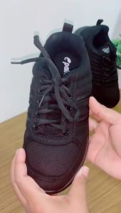 PALLAS JAZZ 3060170BK/Kasut Hitam Sekolah Menengah/BLACK LACE LO CUT SCHOOL SHOE