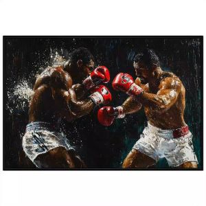 Tranh thể thao quyền anh. Tranh treo tường dán tường sơn dầu canvas trang trí. CGI-1535