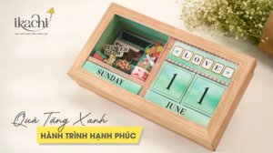 Hộp quà tặng cao cấp IKACHI - HÀNH TRÌNH HẠNH PHÚC - Hộp quà tặng có thể thay đổi thông điệp tạo dấu ấn cá nhân