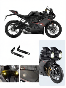 MotorTour | LED Turn Signal Light Lens Headlight with Hidden Spot Lights Dual-Function for Kayo 450RR