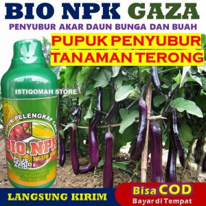 Pupuk Penyubur Akar Daun Bunga dan Buah Tanaman Terong Ungu yang Bagus Ampuh NPK GAZA 500ML Murah