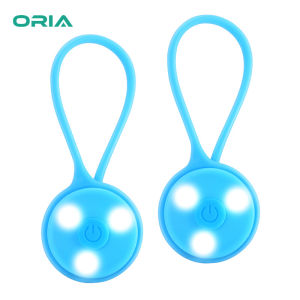 ORIA Flashing Night Light Bike Warning Taillight Cycling Light LED Running Light For Safety Silicone Waterproof Portable Bicycle Lamp