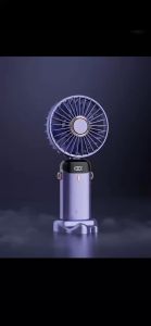 ✅100% Original AMZ Mini Fan Portable Rechargeable Digital-display Multi-gear Speed Handheld Hanging Neck Style