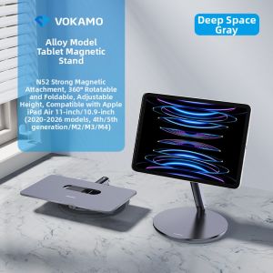 VOKAMO | Magnetic Floating Rotating Foldable Elevating Tablet Support Stand