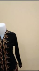 Kebaya Bludru Domas Muslim Kartini Bordir Motif Terbaru Cantik Terpopuler Mewah