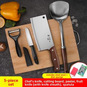 BAKULI | Kitchen Knife and Board Set Lightweight Utensils Set