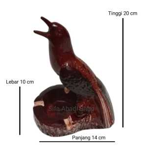 Asbak Murah Unik Aesthetic Motif Burung