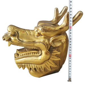 Full Set of Yuanmingyuan Chinese Zodiac Beast Head Decoration Faucet Pure Copper Dragon Head Lucky Animal Sculpture Brass Crafts