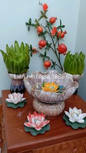 Ly Phật Thủ - Cốc Phật Thủ Men Hỏa Biến Gốm Sứ Cao Cấp Bát Tràng - Có Video thực tế - Có bảo hành