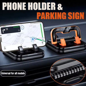 2-IN-1 360° Rotatable Universal Car Phone Holder with Number Plate Dashboard Mount Navigation Phone Bracket Vehicle Mobile Phone Holder