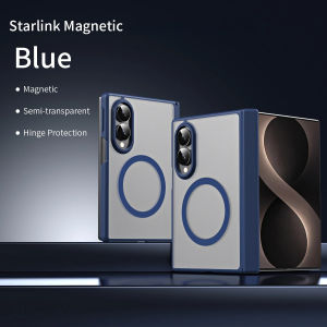 szhaiyu | For Magsafe Wireless Charge Magnetic Phone Case for Samsung Galaxy Z Fold 8 Ultra 7 6 5 4 Matte Transparent Hinge Protects Cover