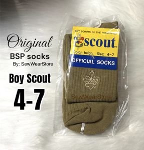 Official Boy Scout Socks Beige khaki | Nylon Spandex | Original