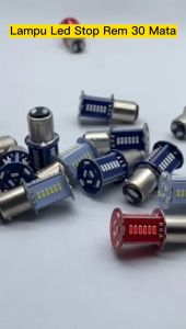 Lampu Rem Stop LED Bayonet 30 Mata Running Kedip kaki 2 DC-12volt