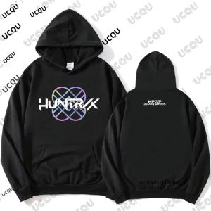 KPop Demon Hunters Huntrix 2025 Áo Hoodie In Logo Phim Dài Tay Áo Thun Chui Đầu Trẻ Em Áo Thun Dạo Phố Dành Cho Trẻ Em Và Người Lớn