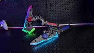 Bright Sword Axe Multi-Color Flash LED Light Streamer Cosplay Sword Toy Party Family Interactive Toy For Kids Adult Outdoor Toy