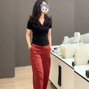 Shalldoer | กางเกงขายาวทรงตรงสีพื้นสไตล์เกาหลีสำหรับผู้หญิง กางเกงขายาวทรงหลวมสบาย ๆ ฤดูร้อน 2025 กางเกงขายาวทรงตรงทันสมัย อเนกประสงค์