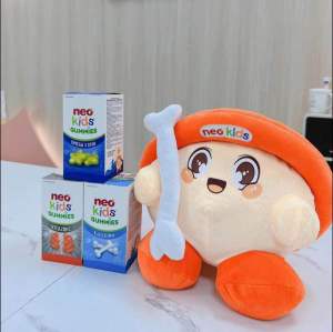 [Quà tặng kèm] Viên nhai bổ sung Canxi Gummies Neokids giúp bé phát triển chiều cao xương chắc khoẻ hộp 60 viên kèm quà