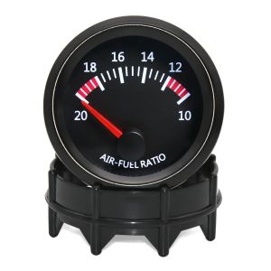 RYSJM | 52mm Car Auto Air Fuel Ratio Gauge Car AFR Gauge with With Narrowband O2 Oxygen Sensor White LED Backlight Fit for 12V Car