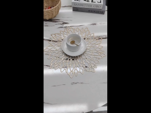 10Pcs Hollow PVC Coaster Cup Mats Table Ornament Decorations for Home Festival