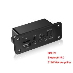 [NC]1Set Bluetooth 5.0 MP3 Player 2*3W Decoder Board Speaker Car FM Radio Module[NC]