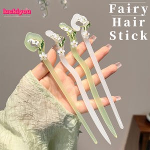 Better Choice: Chinese Style Fairy Bell Orchid Hair Sticks & Simple Imitation Jade Hairpin