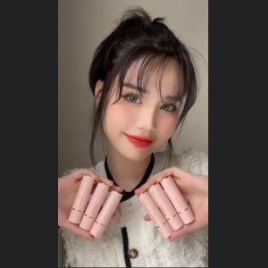 [Tặng cọ tán son] Son sáp lì Rosy Sweet Love không chì son môi độ bám màu tốt dưỡng môi an toàn cho mẹ bầu