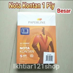 1 PAK NOTA KONTAN 1 PLY BESAR ISI 10 PCS(Buku) PAPERLINE