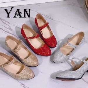Sepatu Dansa Latin/ Line Dance Sepatu Hak 5cm Sepatu Dance Wanita