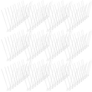 12Pcs Pigeon Spikes Stainless Steel Bird Repeller Set Deterrent Anti Bird Pigeon Squirrel Cats Repellent for Garden Fence Roof