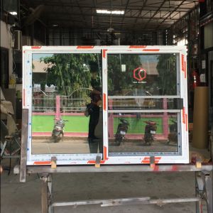 140x100 หน้าต่างบานเลื่อนอลูมิเนียม🏡แบ่ง2ช่อง 🏡พร้อมส่ง🚚ค่าส่งถูก🏡คุ้มค่าคุ้มราคา🏡