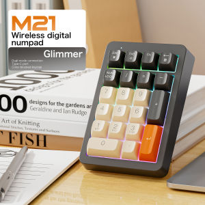FREEWOLF M21 Numeric Keypad 2.4GHz and Bluetooth Connection 21 Keys 950mAh Battery