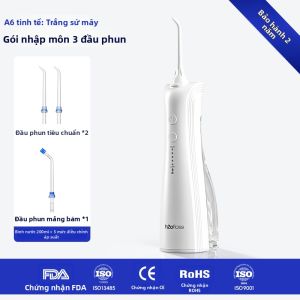 H2ofloss | Máy Tăm Nước Điện H2OFLOSS HF-6P Dành Cho Người Lớn - Công Nghệ Xung Lực Làm Sạch Mảng Bám Kẽ Răng