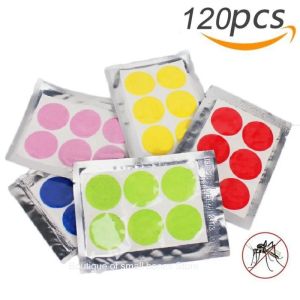 60-120pcs Cartoon Smiley Face Mosquito Repellent Sticker Plant Essential Oil Patch Children and Adult Insect Repellent Patch