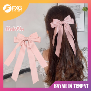 FXG Jepit Rambut Pita Wanita Vintage: Aksesoris Cantik dengan Gaya Fashion Korea JPT23