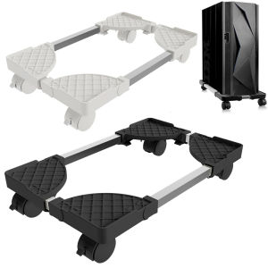 ขาตั้งทาวเวอร์คอมพิวเตอร์ ขาตั้งซีพียูมือถือแบบปรับได้ ที่วาง CPU ขาตั้งทาวเวอร์พีซีพร้อมล้อเลื่อน ขาตั้งไรเซอร์ชั้นพีซี