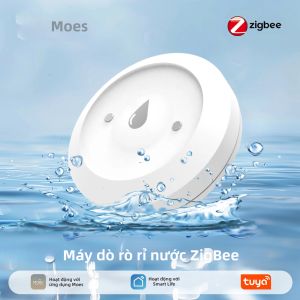 MOES | Cảm Biến Rò Rỉ Nước MOES Tuya ZigBee Thiết Bị Phát Hiện Ngập Nước Thông Minh Với Cảnh Báo Qua Ứng Dụng Để Giám Sát Từ Xa Và Bảo Vệ Đường Ống Trong Nhà