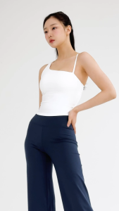 XEXYMIX Unbalanced Strap Crop Top Atasan Olahraga Wanita - XWFBR01J1