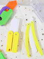 WOWEIAOKUANG | Cure Butterfly Banana Carrot Knife 3D Printed Gravity Mini Light up Toy Creative Stress Relief Toy for Teenagers And Adults. 
