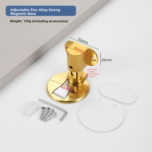 DIHUANTUO | Zinc Alloy Adjustable Invisible No-Drill Door Stopper