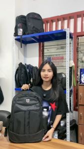 Tas Ransel Laptop Backpack Pria Wanita Segala Aktifitas Kerja Sekolah Kuliah Gratis Raincover - PG 33