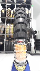 Ban SHINKO E804 Big Block 100/90-19 Front Ring 19 Ban Motor Dual Purpose Motor Custom Scrambler dll