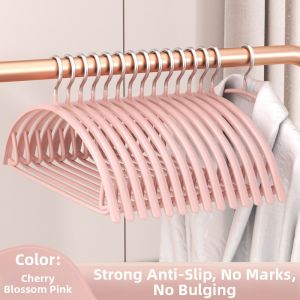 Anti-Bump Non-Slip No Mark Half-Round Clothes Hanger