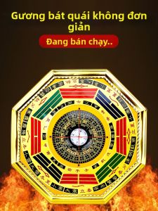 YISHUIGE | Bùa Chắn Phong Thủy Gương Treo Cửa