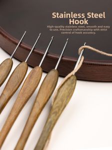 QINGPIN | Smooth No-Yarn-Catching Mango Wood Hook