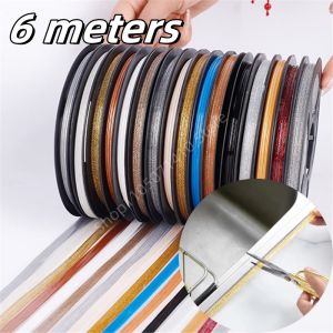 6 Meters Ceramic Tile Gap Tape Self-Adhesive Kitchen Bathroom Waterproof Mildewproof Beautiful Seam Tape Wall Floor Decor Strip