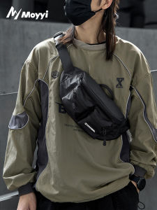 Casual Mens Crossbody Bag Motorcycle Riding Messenger Bag Trendy Sport Single Shoulder Bag Male Pouch Leisure Bicycle Backpack